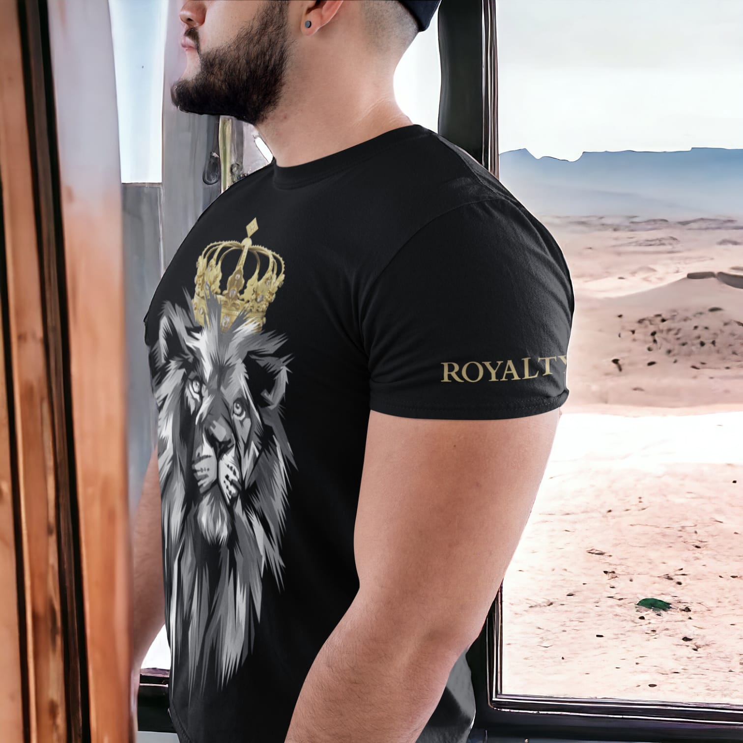 „ROYALTY“ Jersey-Kurzarm-T-Shirt