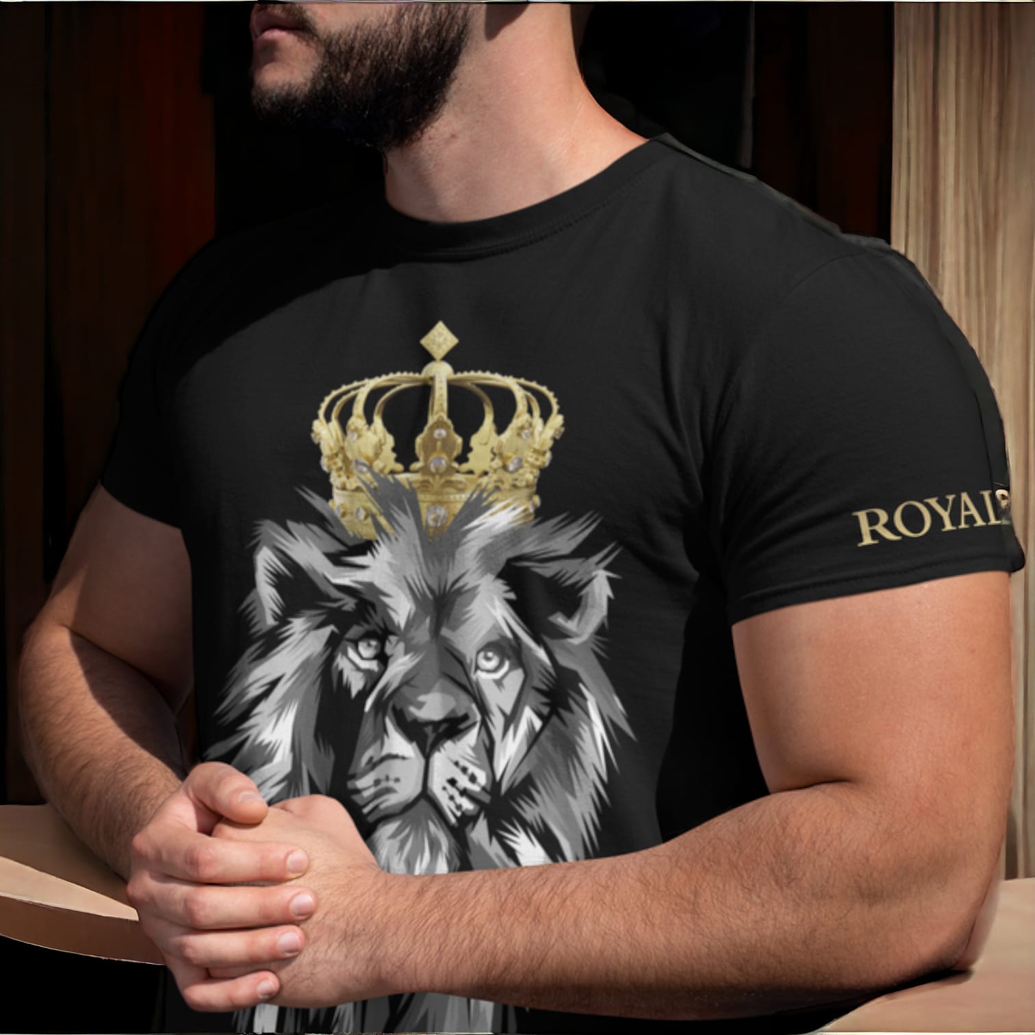 „ROYALTY“ Jersey-Kurzarm-T-Shirt